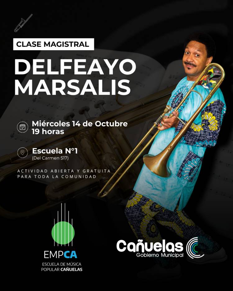 DELFEAYO MARSALIS BRINDARÁ UNA CLASE MAGISTRAL GRATUITA Y ABIERTA A TODA LA COMUNIDAD